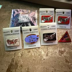 Halley’s Commemorative Pins 85/86 Collectible Pins Wild Turkey Distilling Co Pin  
