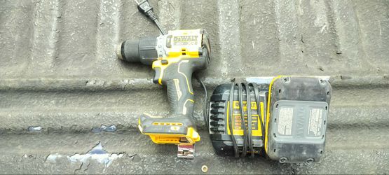 DeWalt drill, battery, and charger