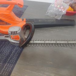 Black and Decker Electric Leaf Blower And Hedge Trimmer