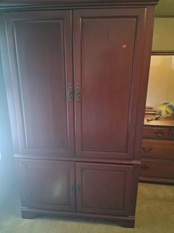 TV Armoire Wooden Cabinets