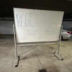 Double sided white board.