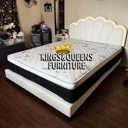 New Queen Bed Frame With Mattress 