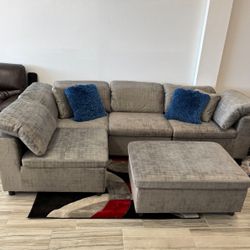 COMFY NEW LIMA SECTIONAL SOFA AND OTTOMAN SET ON SALE ONLY $899. IN STOCK SAME DAY DELIVERY 🚚 EASY FINANCING 