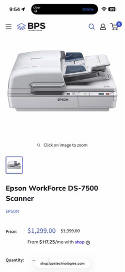 Epson DS7500 scanner