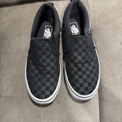 Checkered Vans Slip On