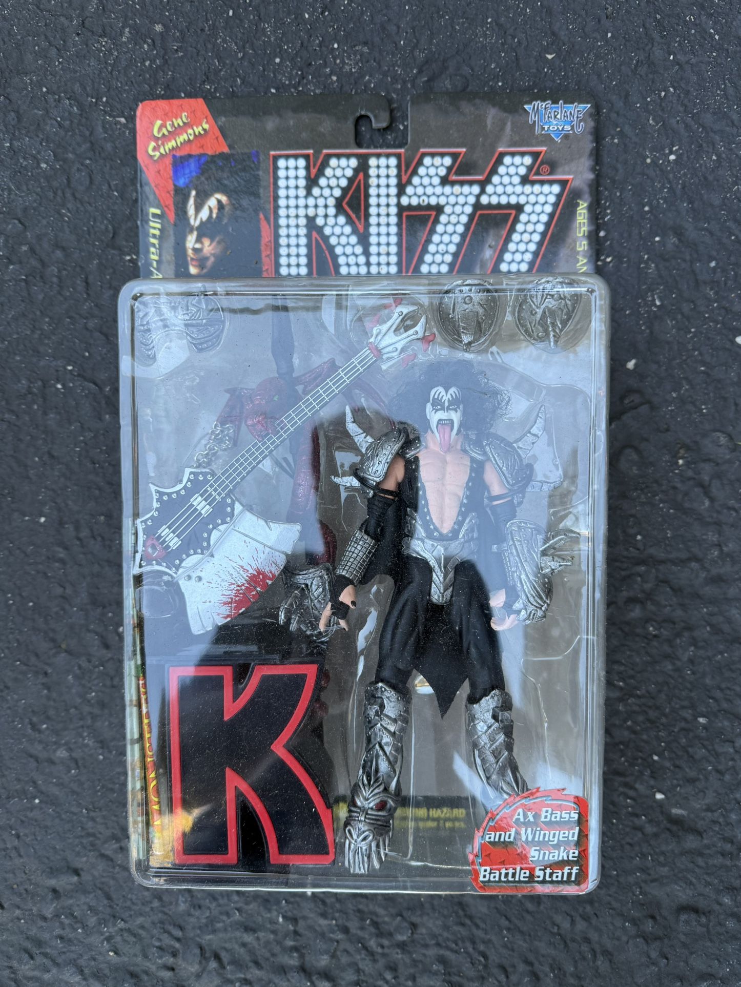 Original 1997 McFarlane Toys KISS Gene Simmons Ultra-Action Figure New