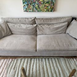 West Elm Grey Couch 