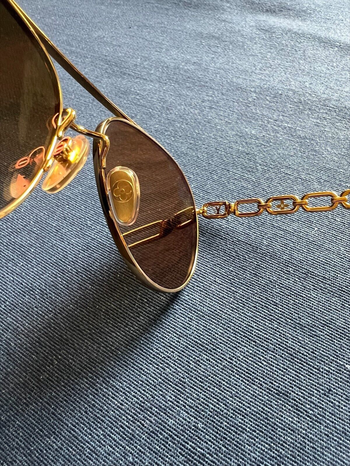 Shop Louis Vuitton My Lv Chain Pilot Sunglasses by KICKSSTORE