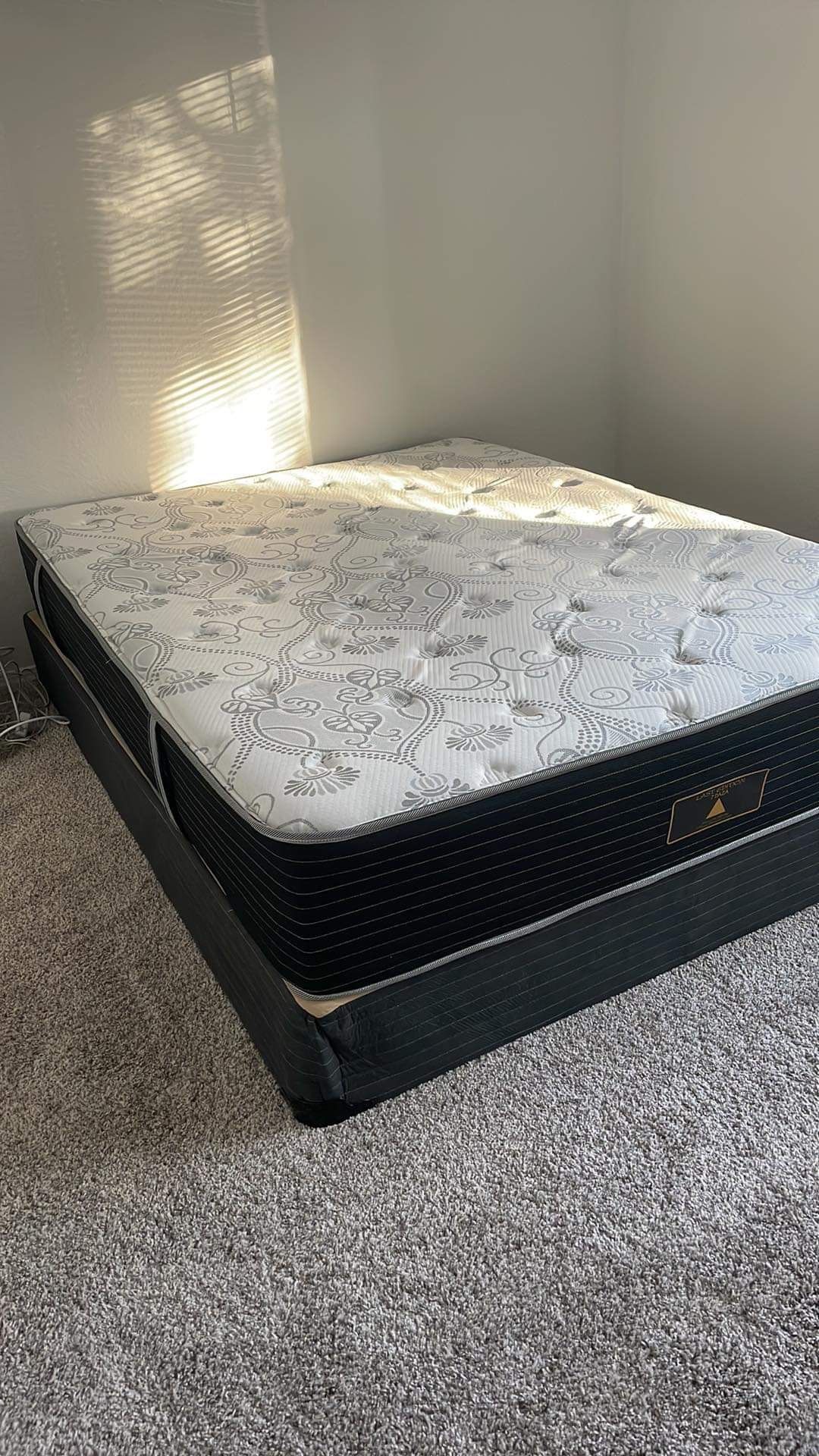 New Queen Mattress And Box Spring 2pc Bed Frame Is Not Included
