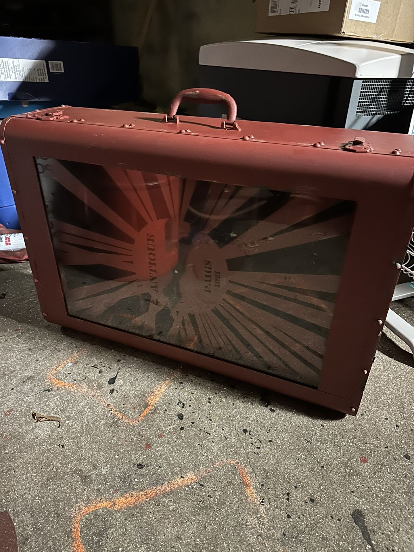 Brand New Mericana Large Red Clock . Well Or Floor Decorative Brand New Paid $400