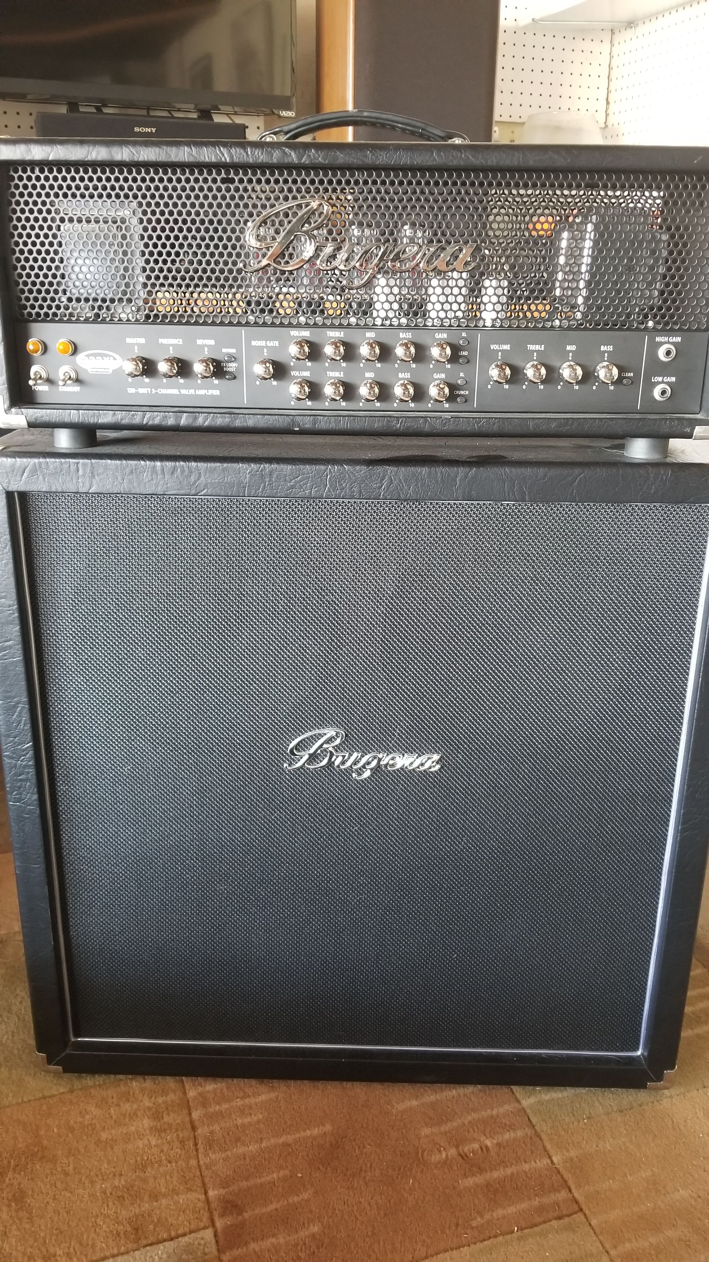 Bugera 333xl Infinium half stack guitar amplifier
