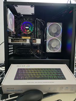 Gaming pc intel i5-12400, rtx 4060, 32 gb ram, nvme, wifi, keyboard and mouse