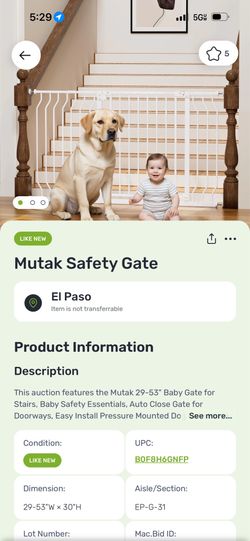 Baby or dog gate
