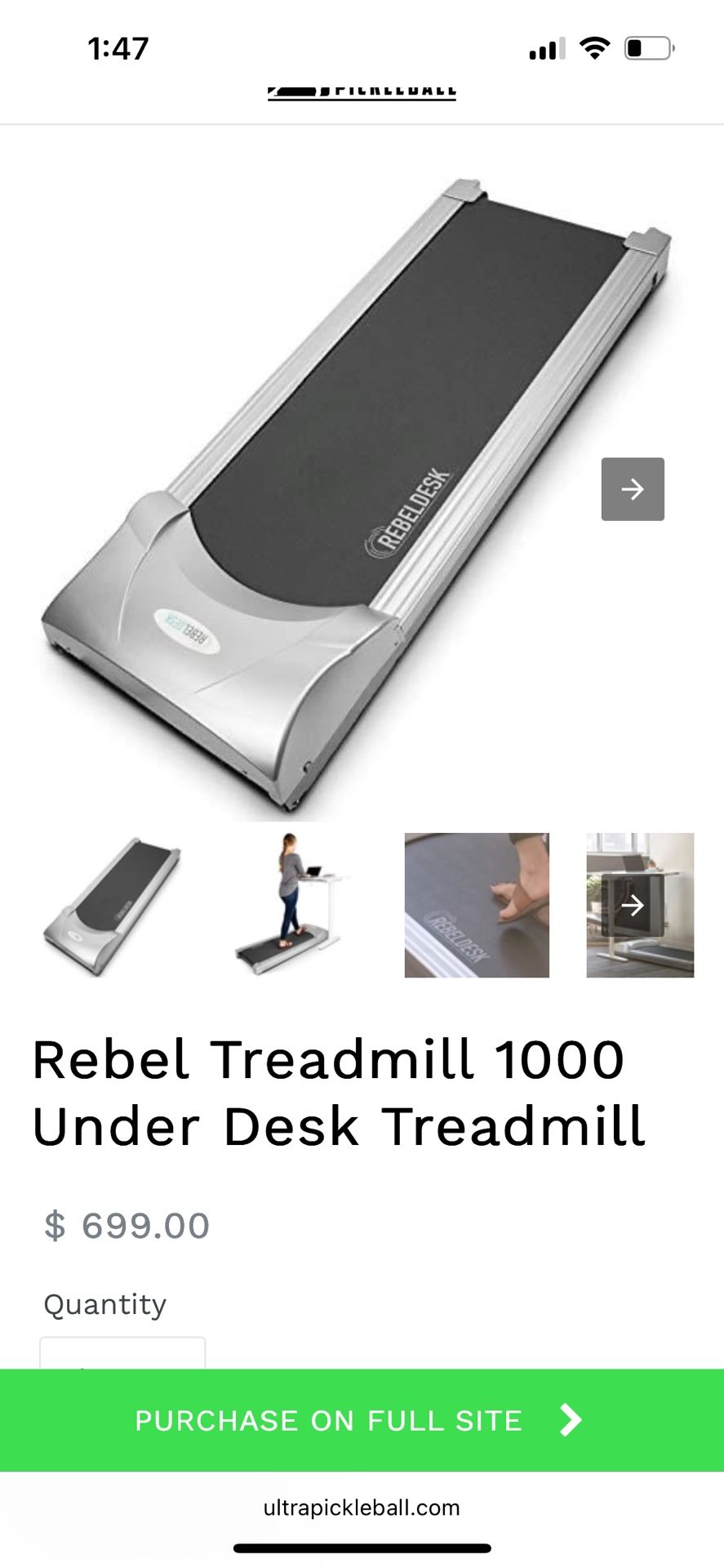 Under Desk Treadmill