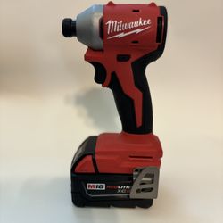 M18 Brushless 1/4 Impact Driver With 5.0 Battery 