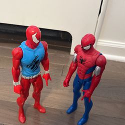 Marvel Titan Hero Series Spider-Man￼ Armored Spider-Man scarlet Spider 12”