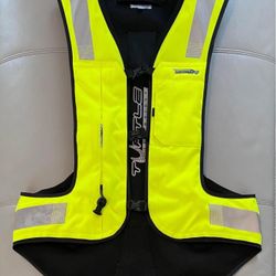 Helite Turtle 2 - Motorcycle Airbag Safety Vest - Hi-Viz Yellow - XLL