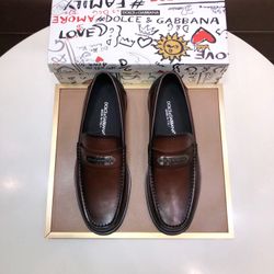 Dolce Gabbana Men’s Leather Shoes With Box 2026 New