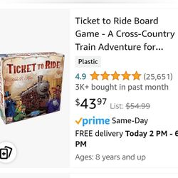 Ticket to Ride Game **3 More To Sell**