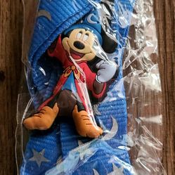 Disney Store Sorcerer Mickey  Mouse Fantasia Blue Lanyard 15" Silver Moon & Stars  Have Five (5) @ $10 Each