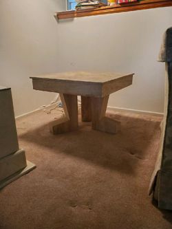 Vintage Travertine Side Table 1970's