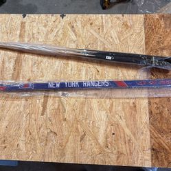 Hockey Stick, New York Rangers, Three E. Eagle, Lightweight Stick, Hardwood, Pool Sticks