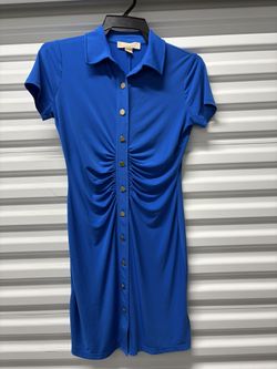 Beautiful Michael Kors Formal Mini Dress With Gold Buttons