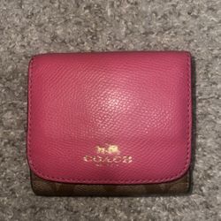 Pink Coach Wallet 
