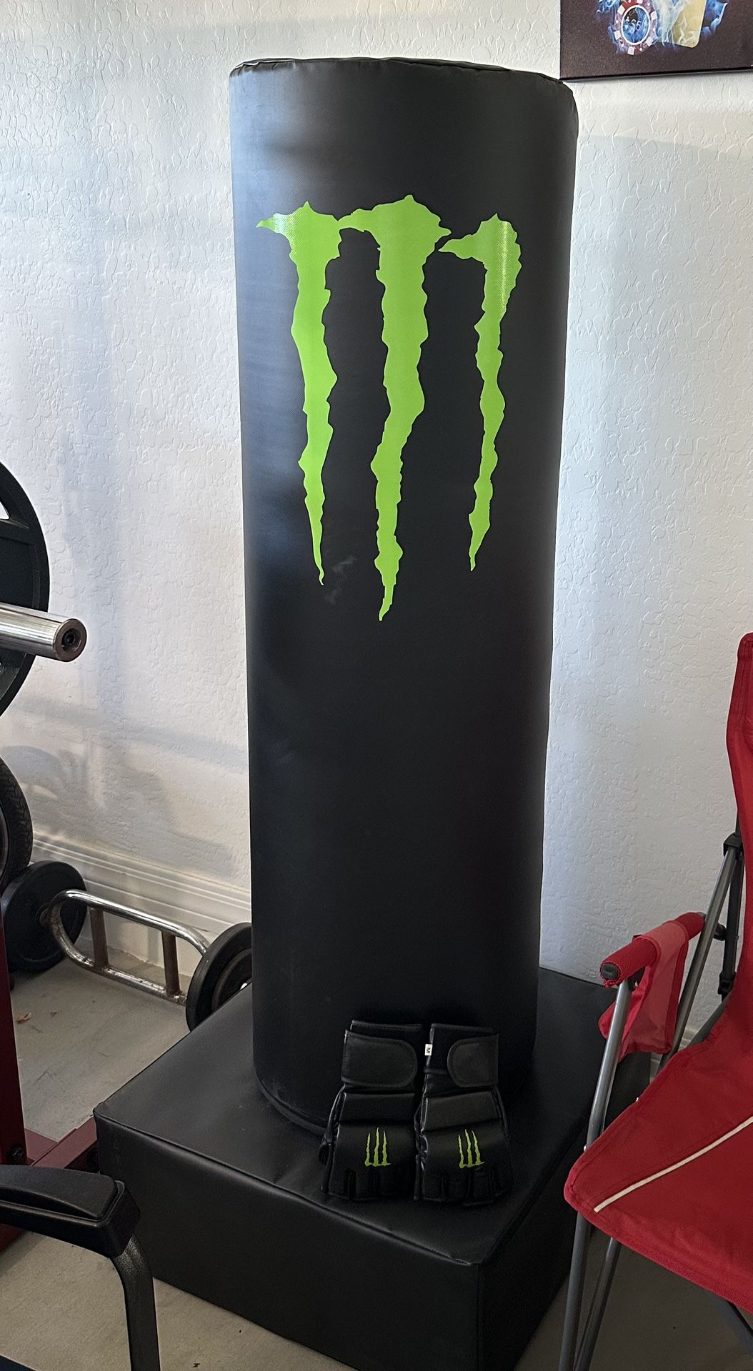 Monster Punching Bag And Gloves