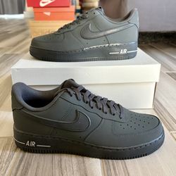 Men’s Nike Air Force 1 ‘07 Sneakers Shoes - Black Anthracite - Size 9, 11.5