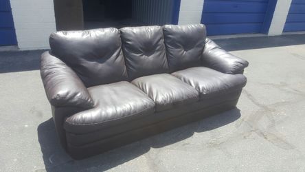 Brand new Brown Leather Couch Free Delivery