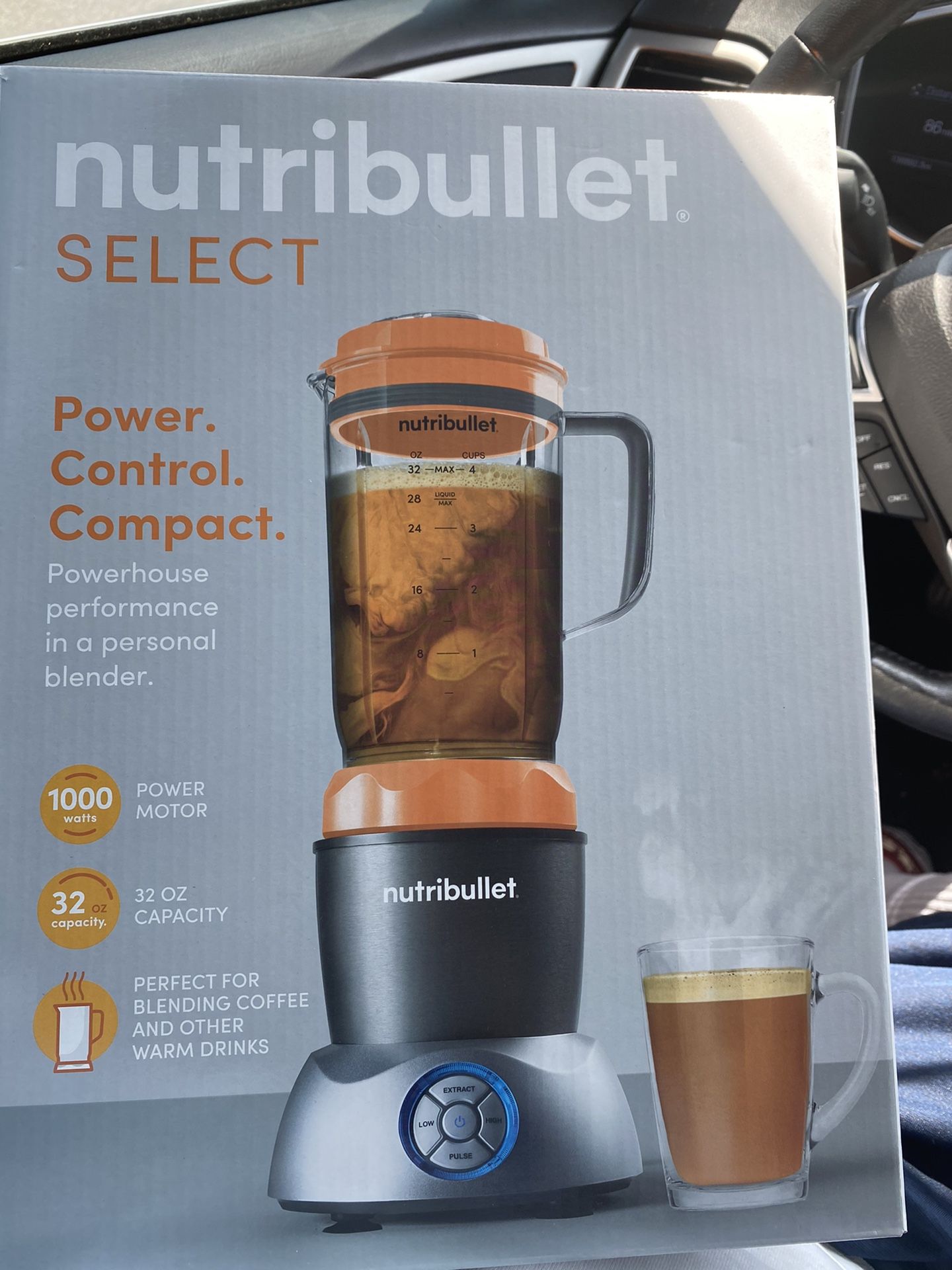 Nutribullet Select Blender with Versatile controls, Orange, 1000