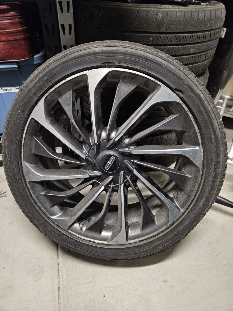 22" Lincoln Aviator Rims Wheels Stock Set 2020-24 Tires Preowned