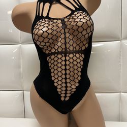 Sexy Bodysuit Lingerie-brand New $15-Fits Small To XL- Nuevo Color Negro