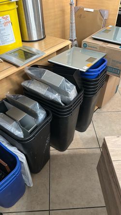 Trash cans $3 each