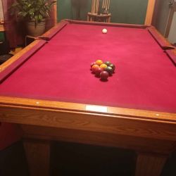  8ft olhausen oak Pool Table 