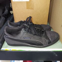 Puma Smash Knit C Black Men's Size 8.5 