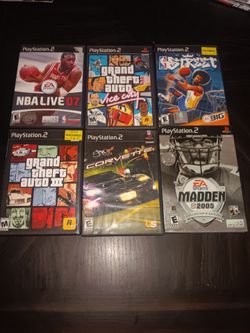 Ps2 Games Lot Of 6 GTA Football Basketball