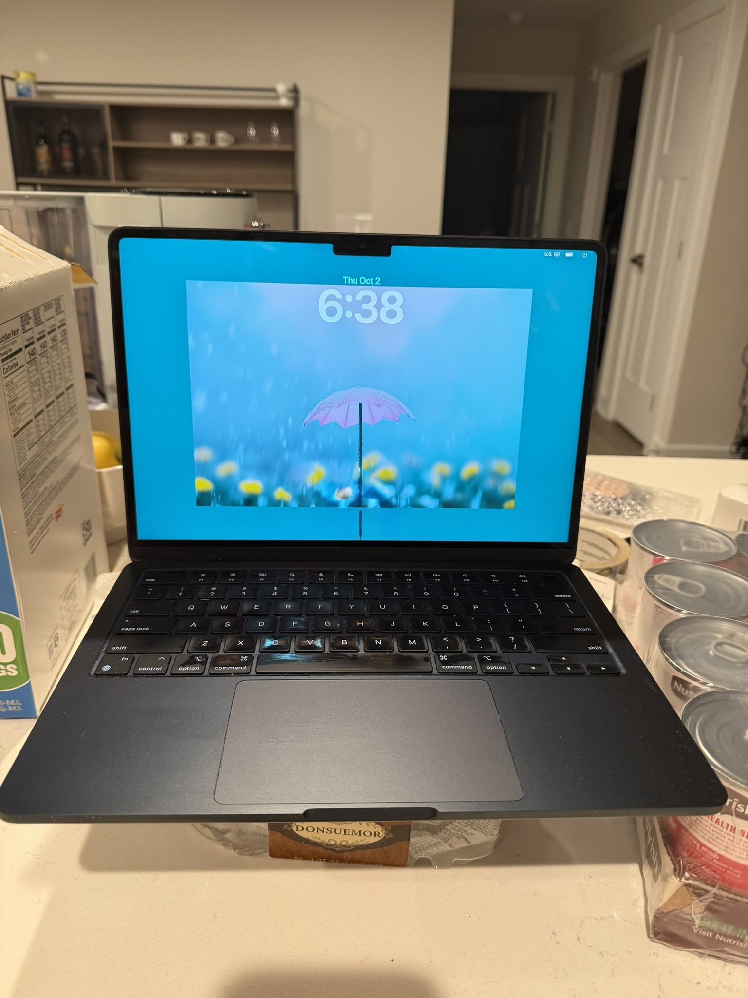 MacBook Air 13 inch 2022, M2 chip, Midnight Blue, 8GB, $500