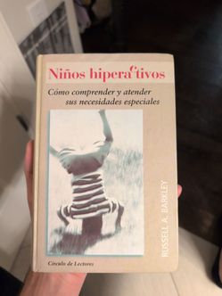 Niños hiperactivos book hardcover hyperactive children ADHD Russell Barkley book psychology Spanish