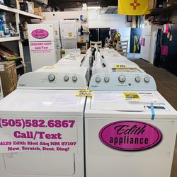 New Whirlpool Washer And Electric Dryer 