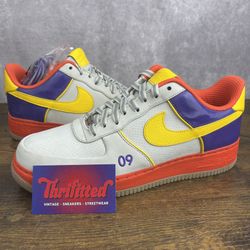 NEW Nike Air Force 1 Supreme All-Star 08 Tz NBA All-Star 2009 Size 10 361648-271 Orange Multicolor Men’s Sneakers OG Rare