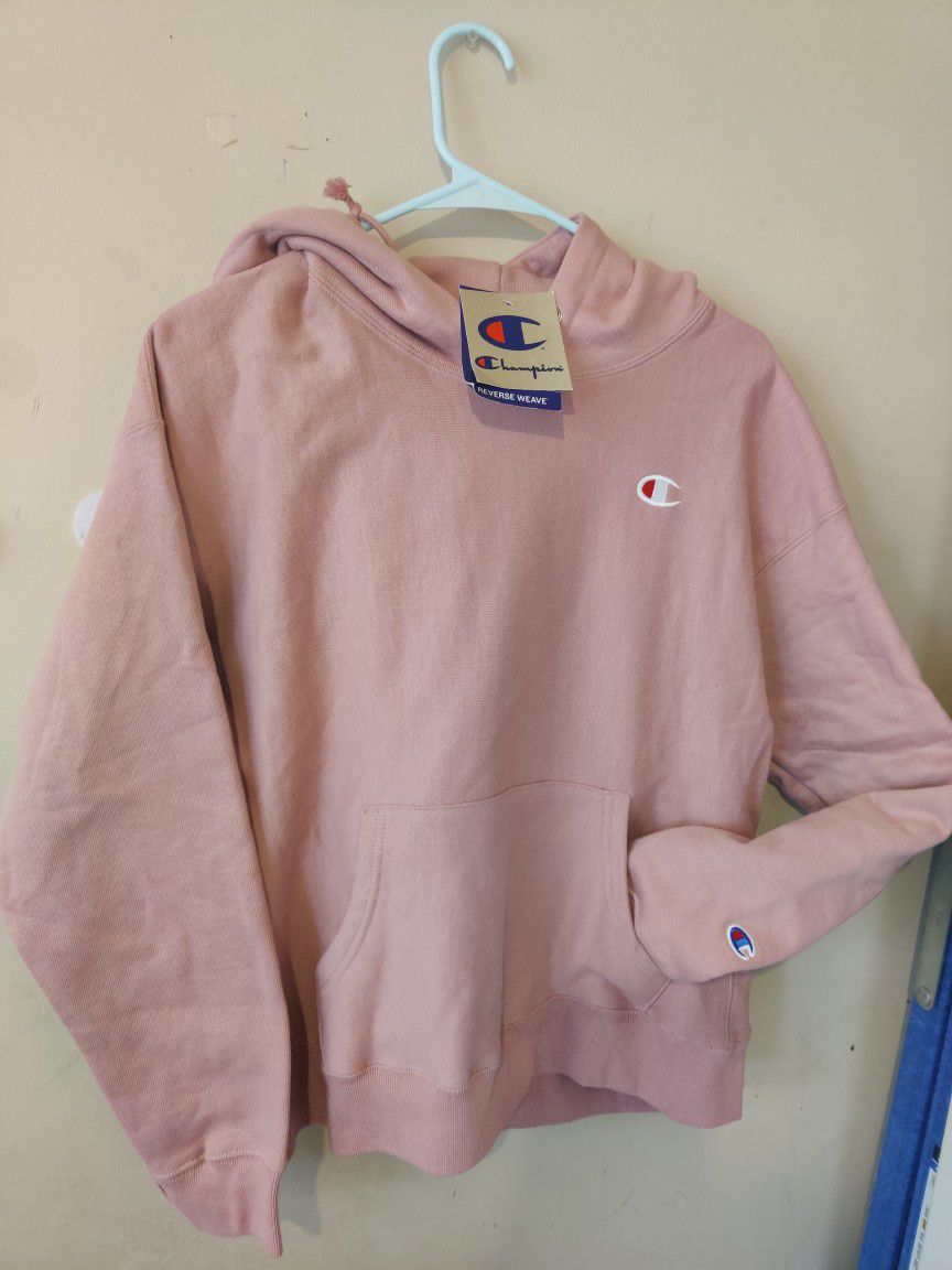 Champion Large Comfy Woman Pink Hoodie 