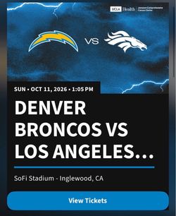 Broncos At Chargers