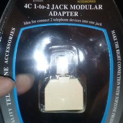 4c 1to2 Jack Modular Adapter 