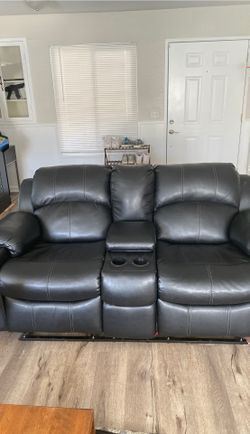 Black Leather Couch