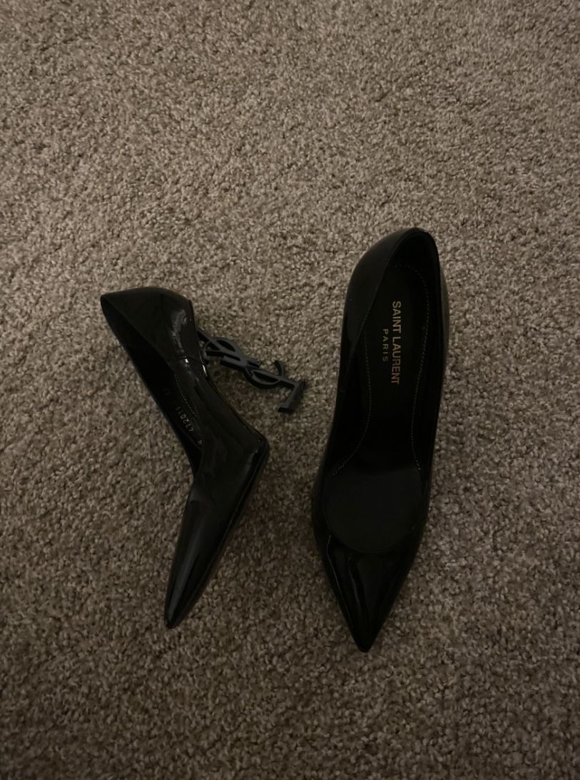 YSL black Opyum Heels EU 39
