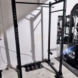 Pull-up & Squat Cage +2 FREE Sets Of Dumbbells 
