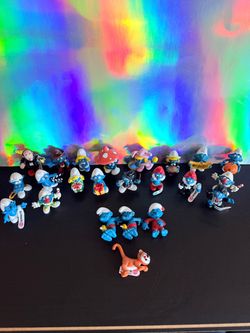 Vintage  Lot Smurfs Action figures 70s,80s and 2000
