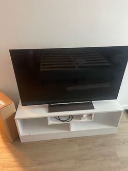 Small White TV Stand